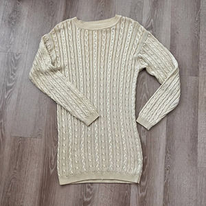 Westbound Small Gold Oversized Sweater